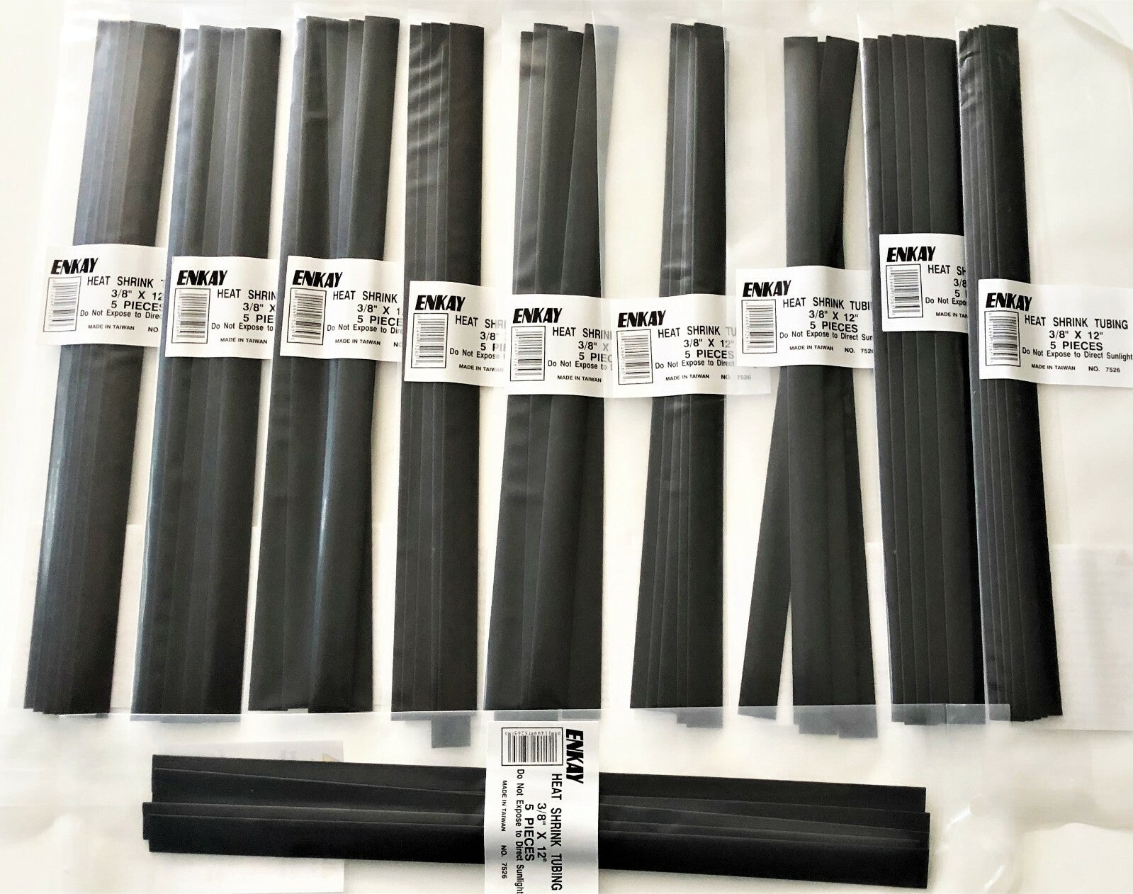 50 Feet 3/8" Enkay Heatshrink Tubing