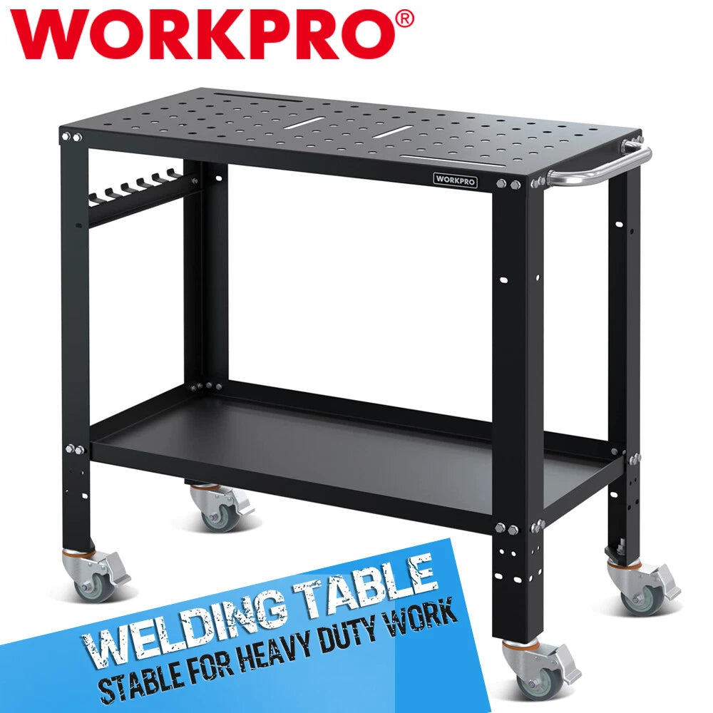 Workpro 36"x18" Welding Table Welding Cart Casters | Built Supply Co