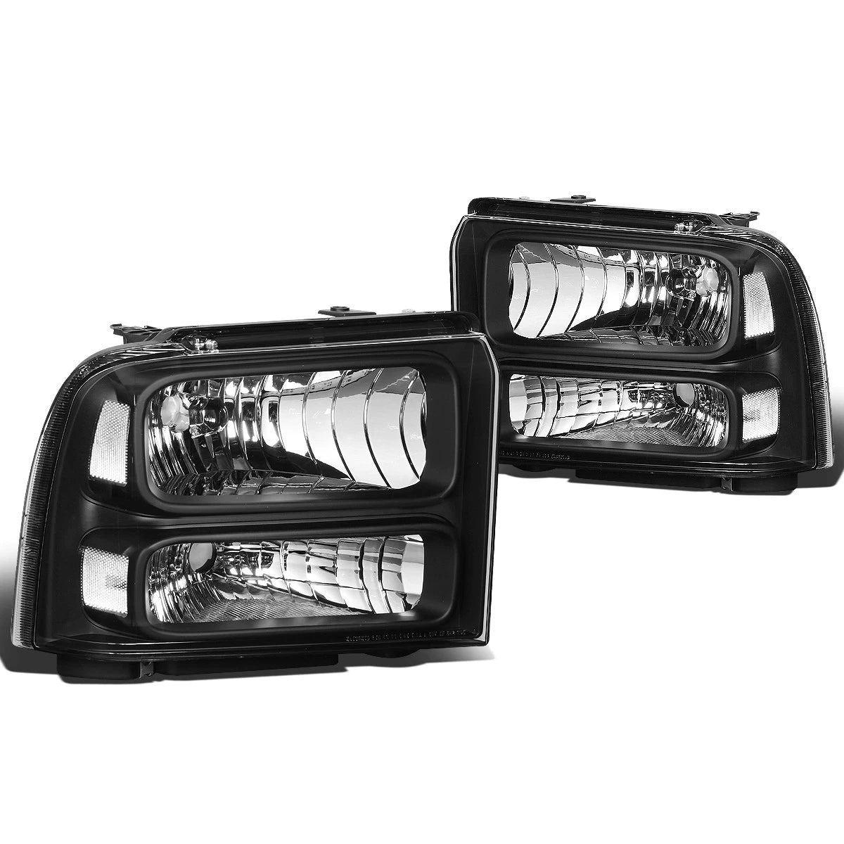 Fit 2005-2007 Ford Super Duty Black Housing Clear | Built Supply Co