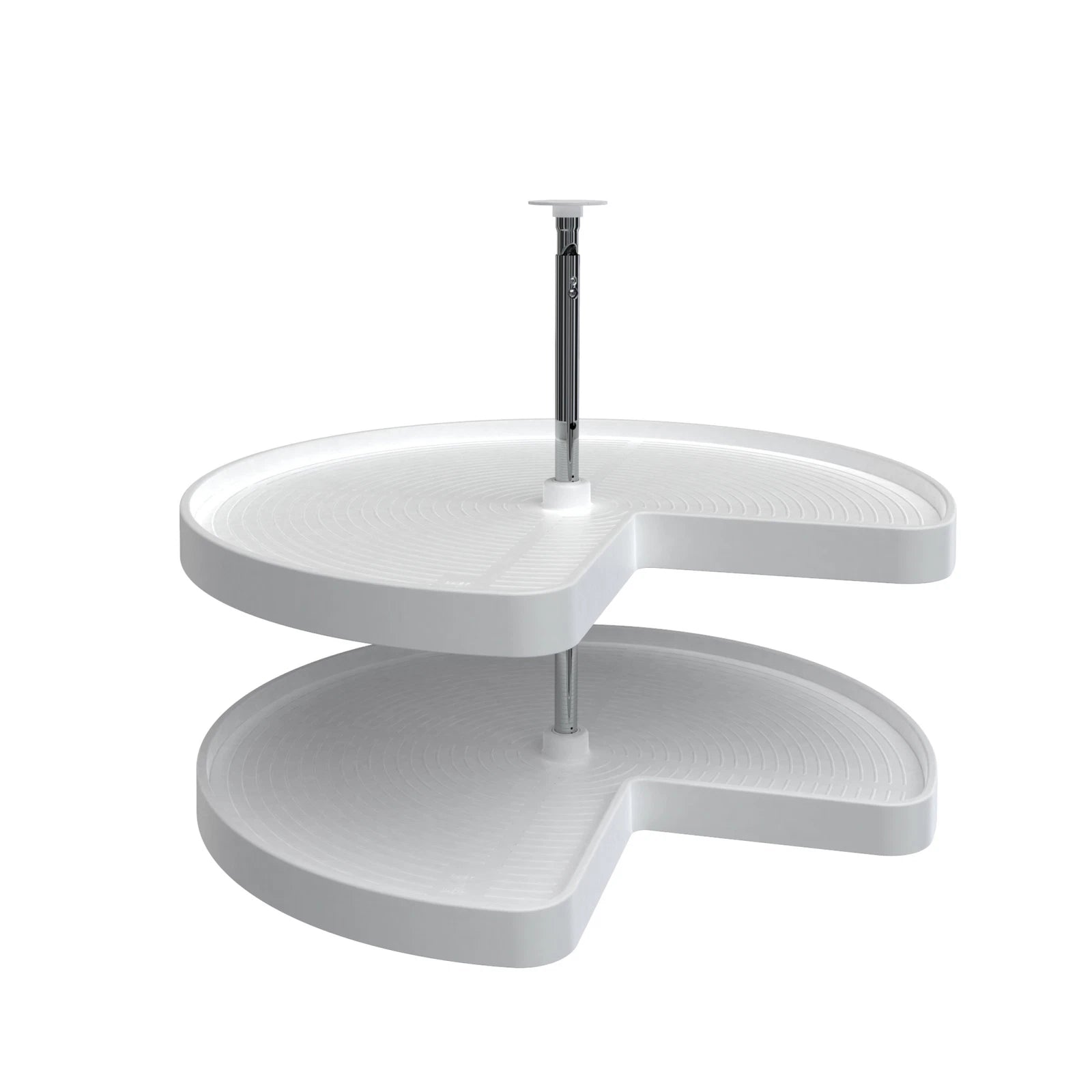 Rev-a-shelf Kitchen Pie Cut Kidney Shape Lazy Daisy 2 Shelf Corner