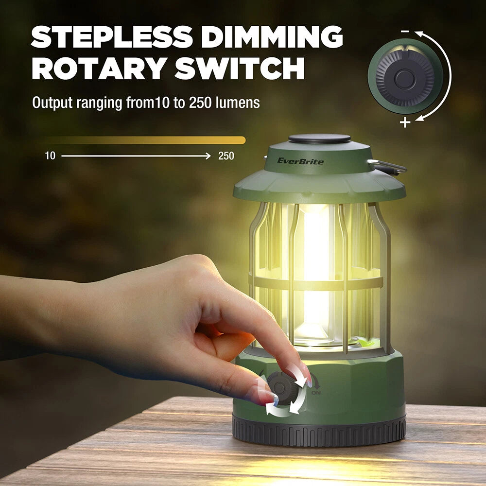 Portable Led Camping Lantern Lamp Usb C Rechargeable Flashlight