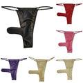 Sexy Panty Dj Club Show Men Latex Thong Seethrough Fabric Classic