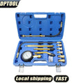11 Pcs Cylinder Compression Tester Gas Engine Gauge Kit Tool Auto Car