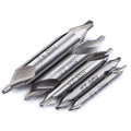 5 Pack Combined Hss Center Drill Countersink Bit Lathe Mill Tackle