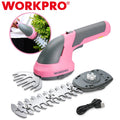 Workpro Cordless Grass Shear Shrubbery Trimmer 2 In 1 Handheld Hedge