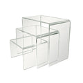 6" 8" 10"h Clear Acrylic Display Riser Set, Shelf Showcase , Dessert