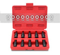 10pc 3/8" Dr. 48mmL S2 Steel Torx Star Socket:T20,T25<wbr/>,T27,T30,T40,T<wbr/>45,T47,-T60