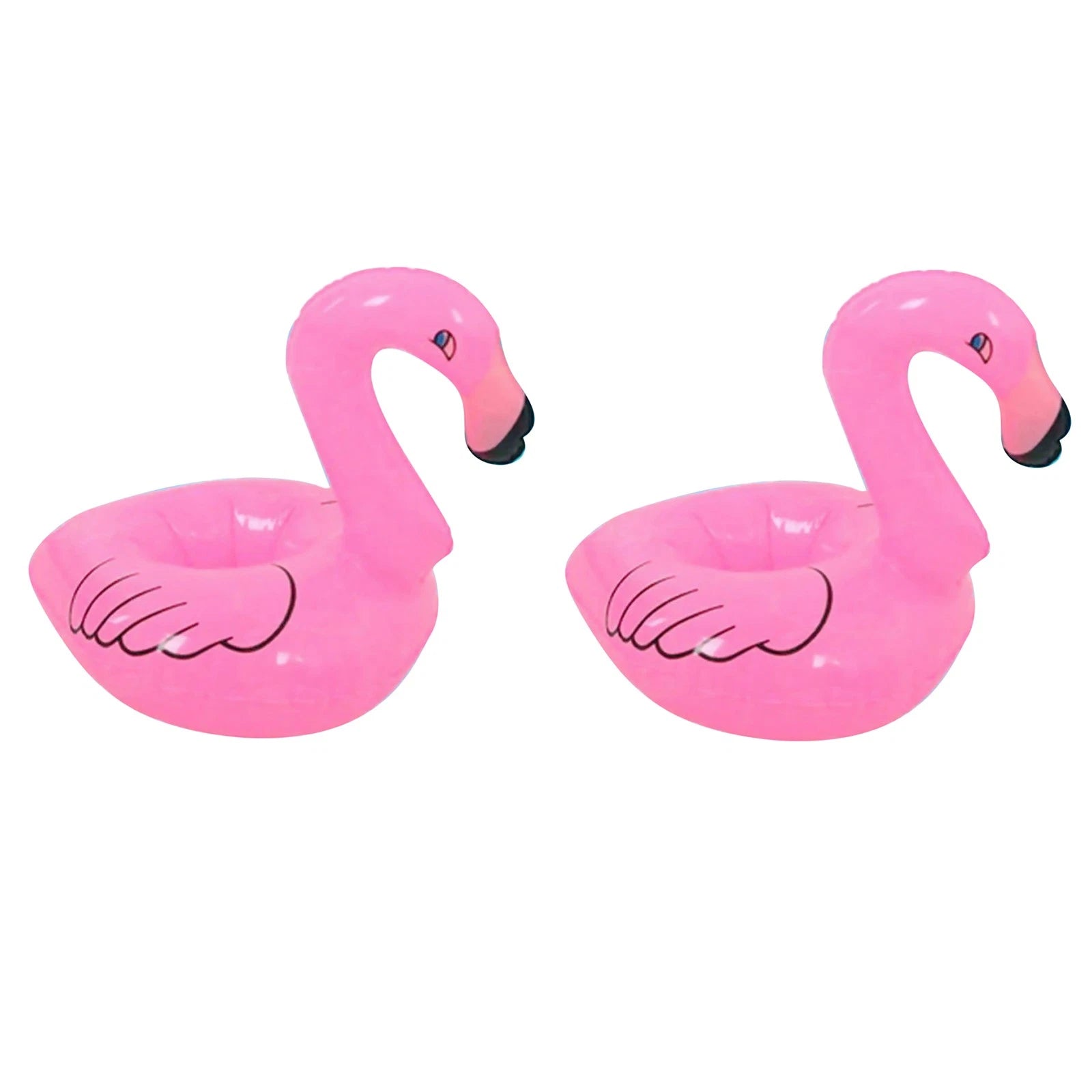 2pack Flamingo Floating Inflatable Drink Can Holder Swimming Pool