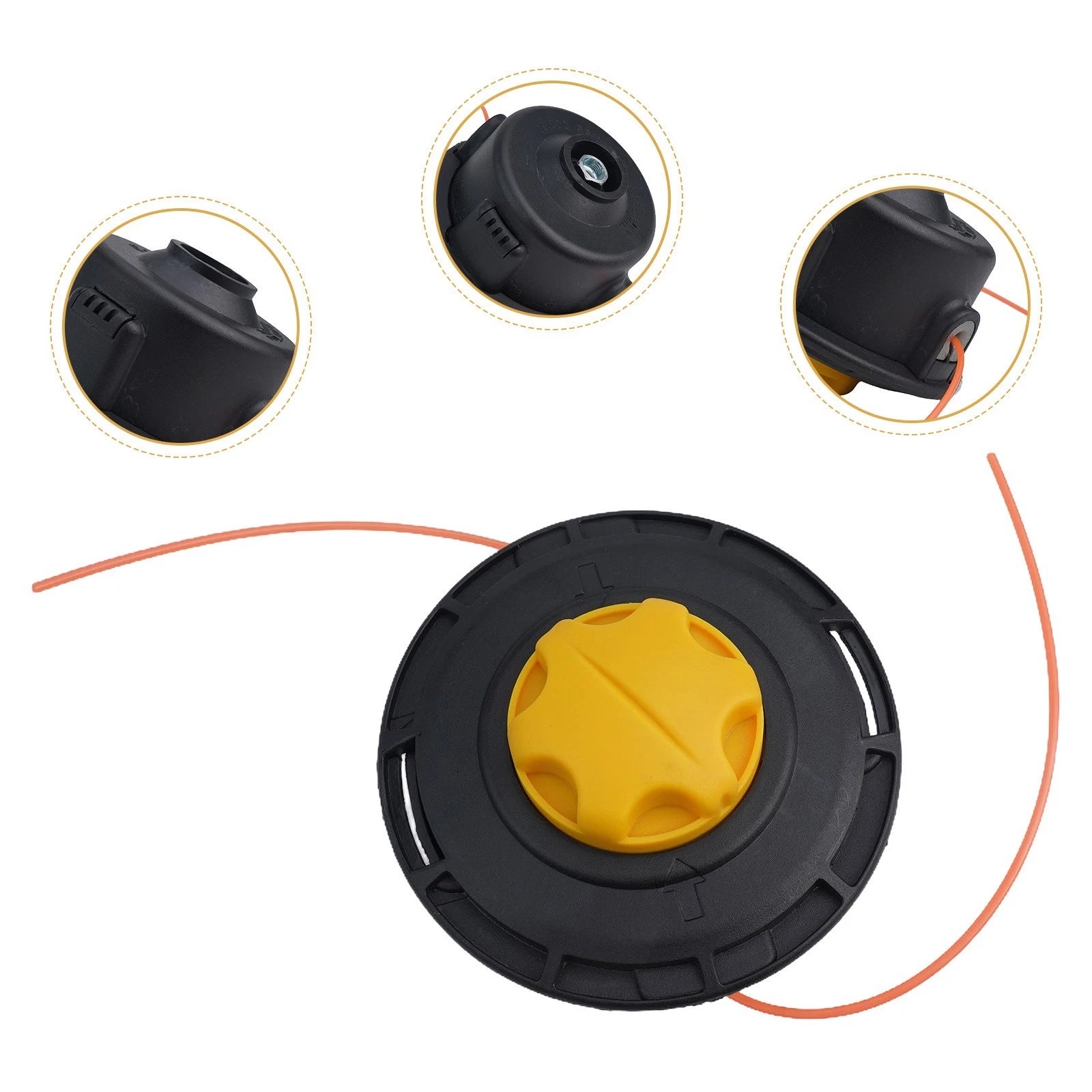 Brand New Trimmer Head Black M10*1.25 Lhf Thread Pitch Replacement