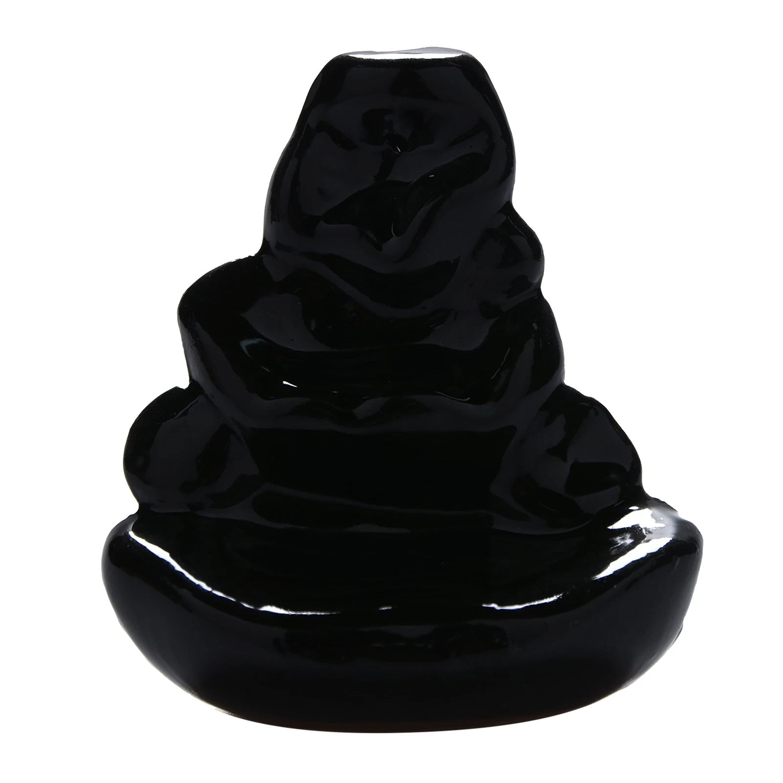 Ceramic Smoke Backflow Waterfall Incense Burner Censer Holder Decor