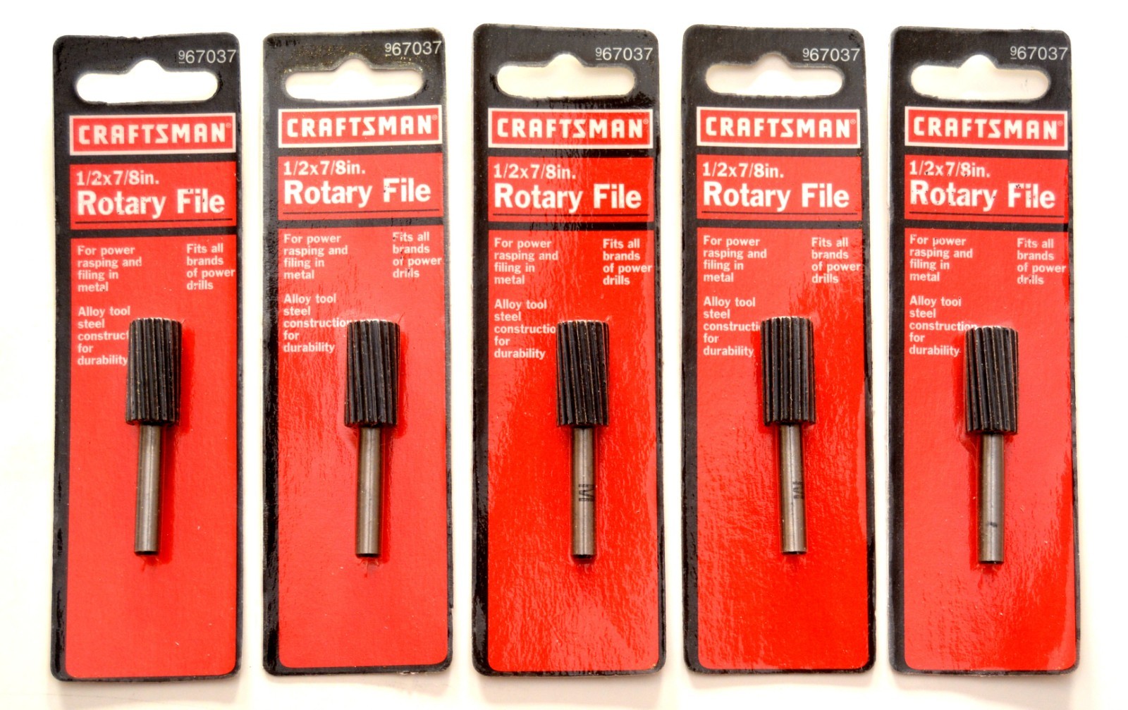 5 Craftsman Flat Rotary Alloy Steel File Burrs