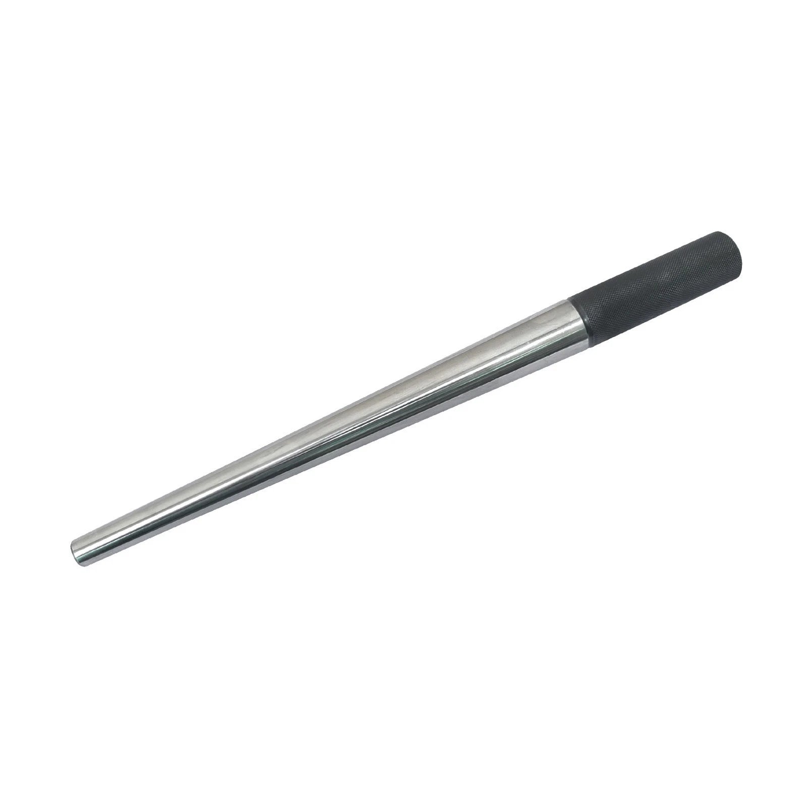 12" Plain Ring Mandrel Steel Ungrooved With Black Knurling Handle