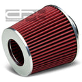 3" Cold/short Ram Red High Flow Air Intake Dry Cone | Built Supply Co
