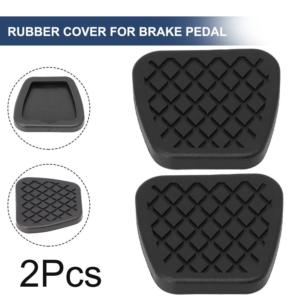 2Pcs Brake Clutch Pedal Pad Rubbers - For Civic/Accord
