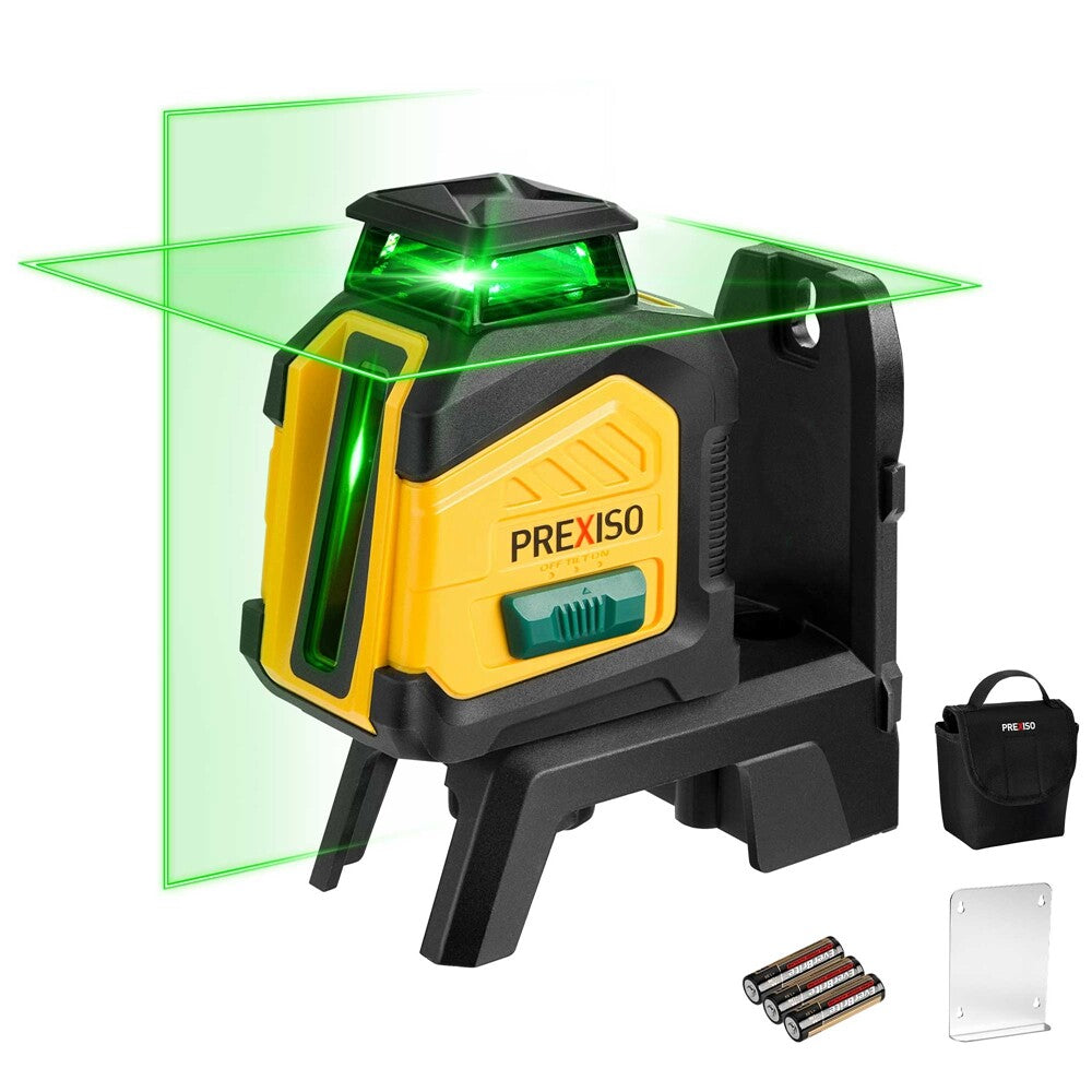 Prexiso 100ft Rechargeable Cross Line Laser Level Tool