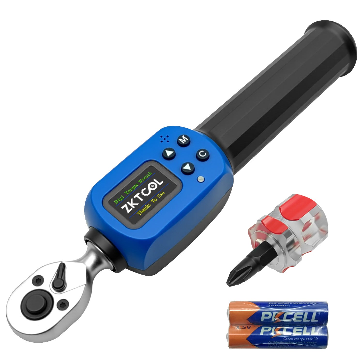 1/4" Digital Torque Wrench (1.5-30N.m/ 1-23 Lbf.ft) ,±2% Accuracy with
