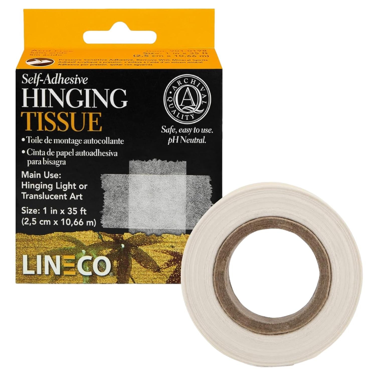 Lineco Hinging Tissue Self Adhesive 2.5cm x 10.66m