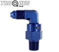 AN -3 (AN3 AN 03) to 1/8" NPT 90 Degree FORGED Swivel Adapter