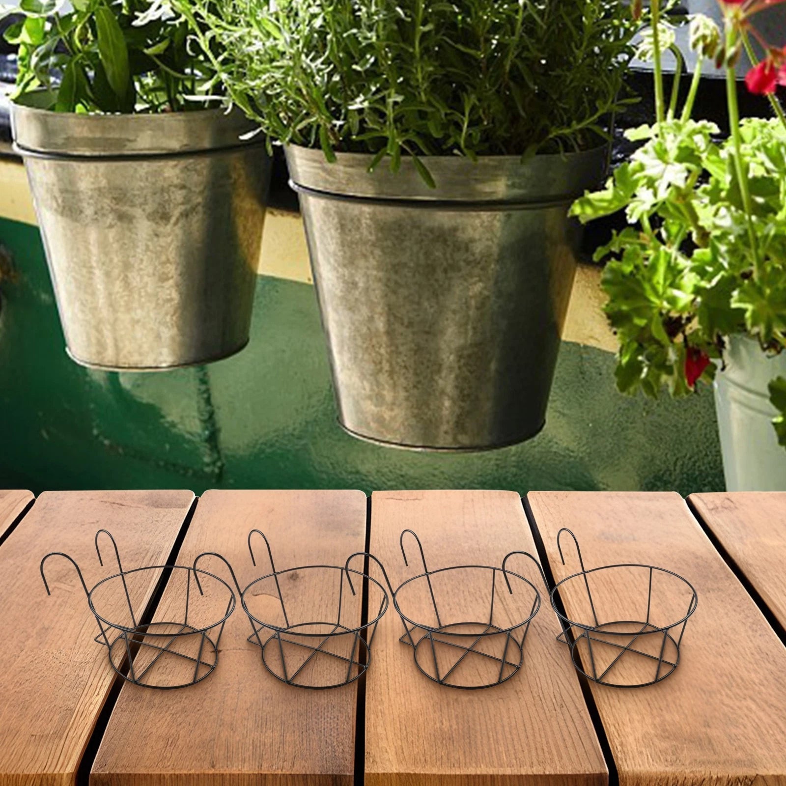 Reliable Hanging Flower Stand For Potted Plants With Double Hook