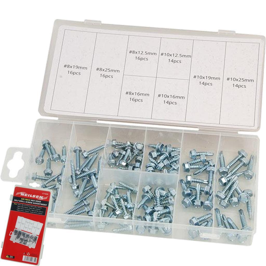 Neilsen 120pc Assorted Screw Set