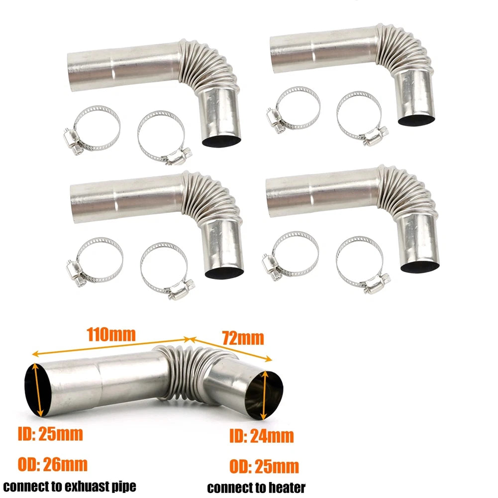 25mm 26mm Stainless Steel Elbow Connector For Automotive For Diesel