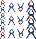 16Piece Spring Clamp Set Nylon Spring Clamp Set 4PC 6-1/2" 6PC 4-1/2"
