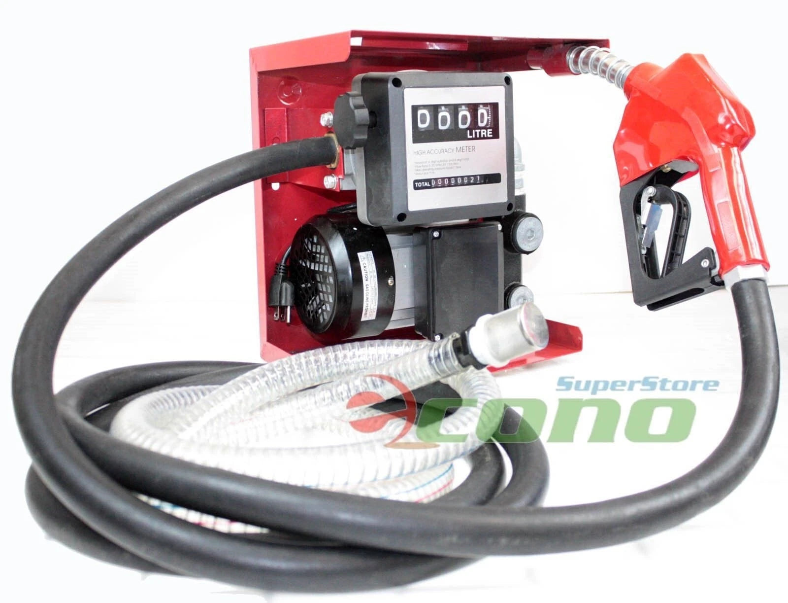 Ac 110V Diesel Fuel Refill Pump Mechanical Meter Fueling W/automatic