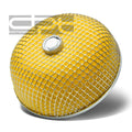 3"Universal Short Ram/Cold Air Intake Mushroom Cotton Yellow Rubber