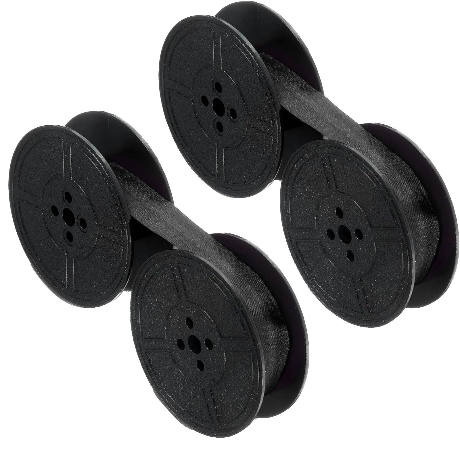 2 Pack Universal Typewriter Ribbon Black Twin Spool Nylon For Most