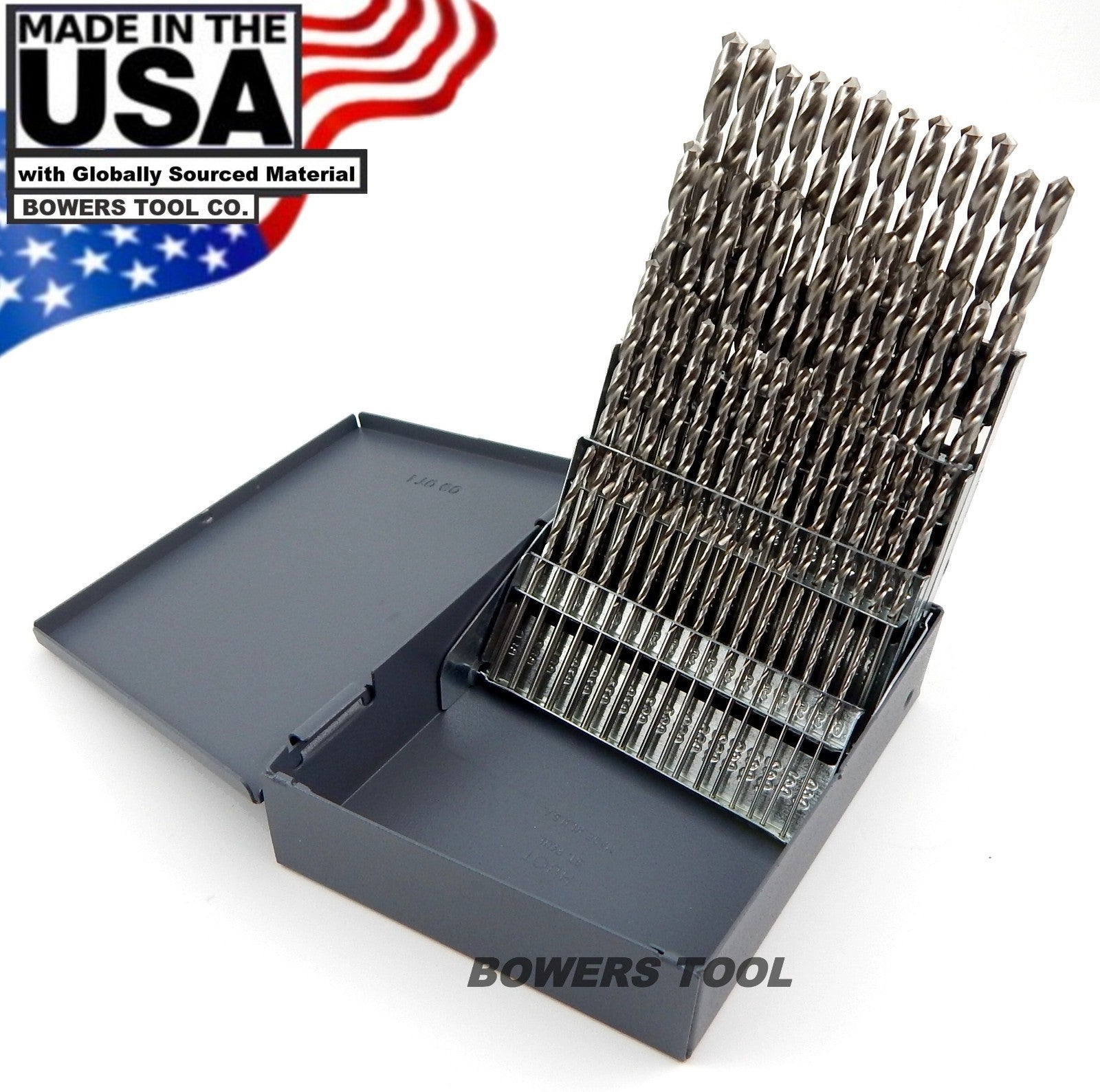 Norseman 60 pc HI-Moly M7 NUMBER Wire Gauge Drill Bit S