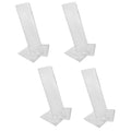 Set Of 9 In Height Crystal Clear Acrylic Vertical Single Shoe Stand