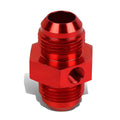 12an An12 Male Union 1/8" Npt Side Port Red Aluminum Anodized Fitting