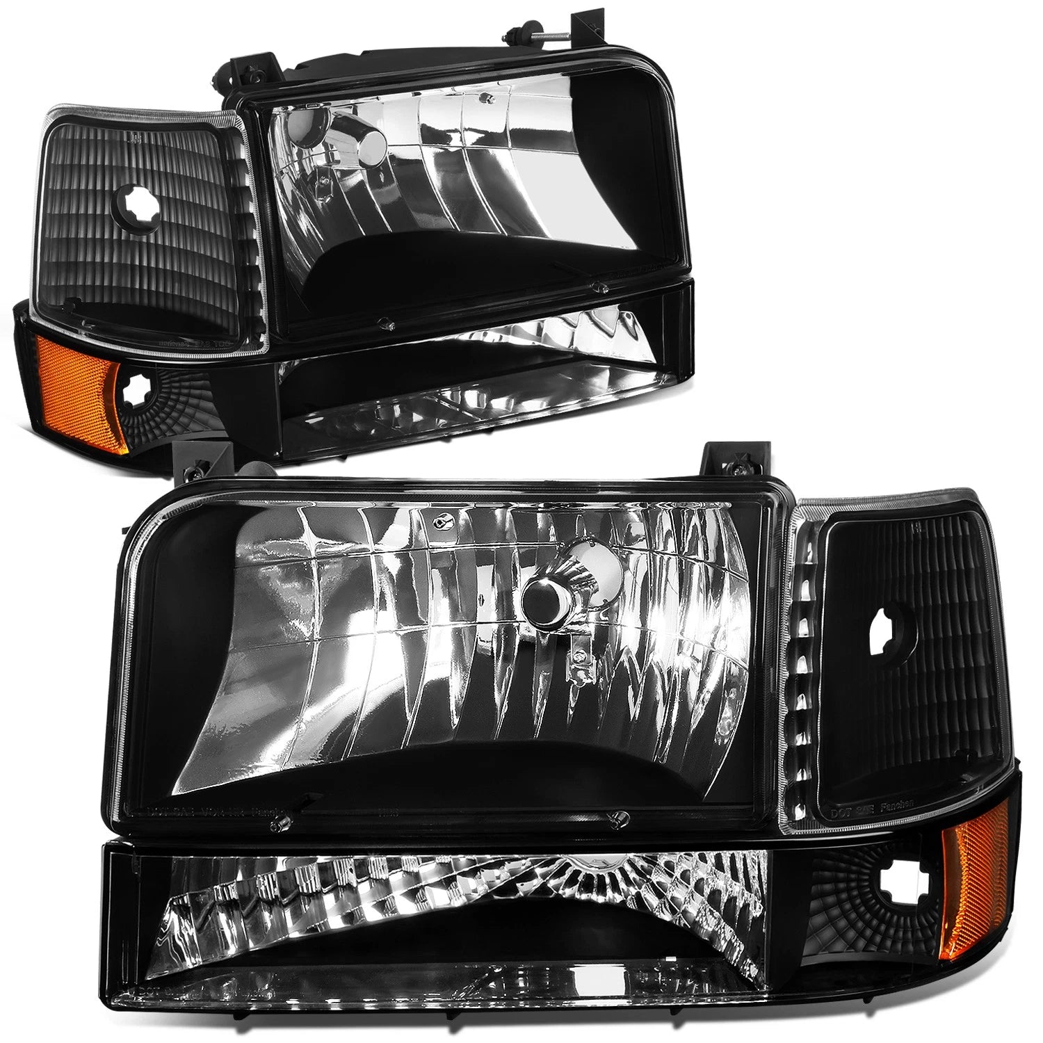 Fit 1992-1996 Ford F150/f250/f350 Black Bumper | Built Supply Co