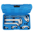 9x Hook Spanners Pin Wrench Adjust Lock Nut Rings Bearings Tool Kit