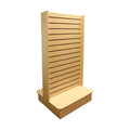 Display Tower 2 Sided Slatwall Knockdown Displays Floor Stand Maple