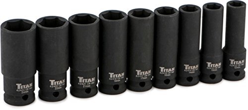 Titan 1/2-Inch Drive Impact Socket Set by Titan