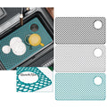 Silicone Sink Mat For Center Drain Kitchen Sink 72 X 38 Cm Grey Green