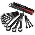 Arrow Ratcheting Combination Wrench Set 6-18mm Metric Anti-slip Tool