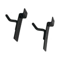 1" Slatwall Hook Panel Display Hooks, 1/4" Thickness Metal, Black -