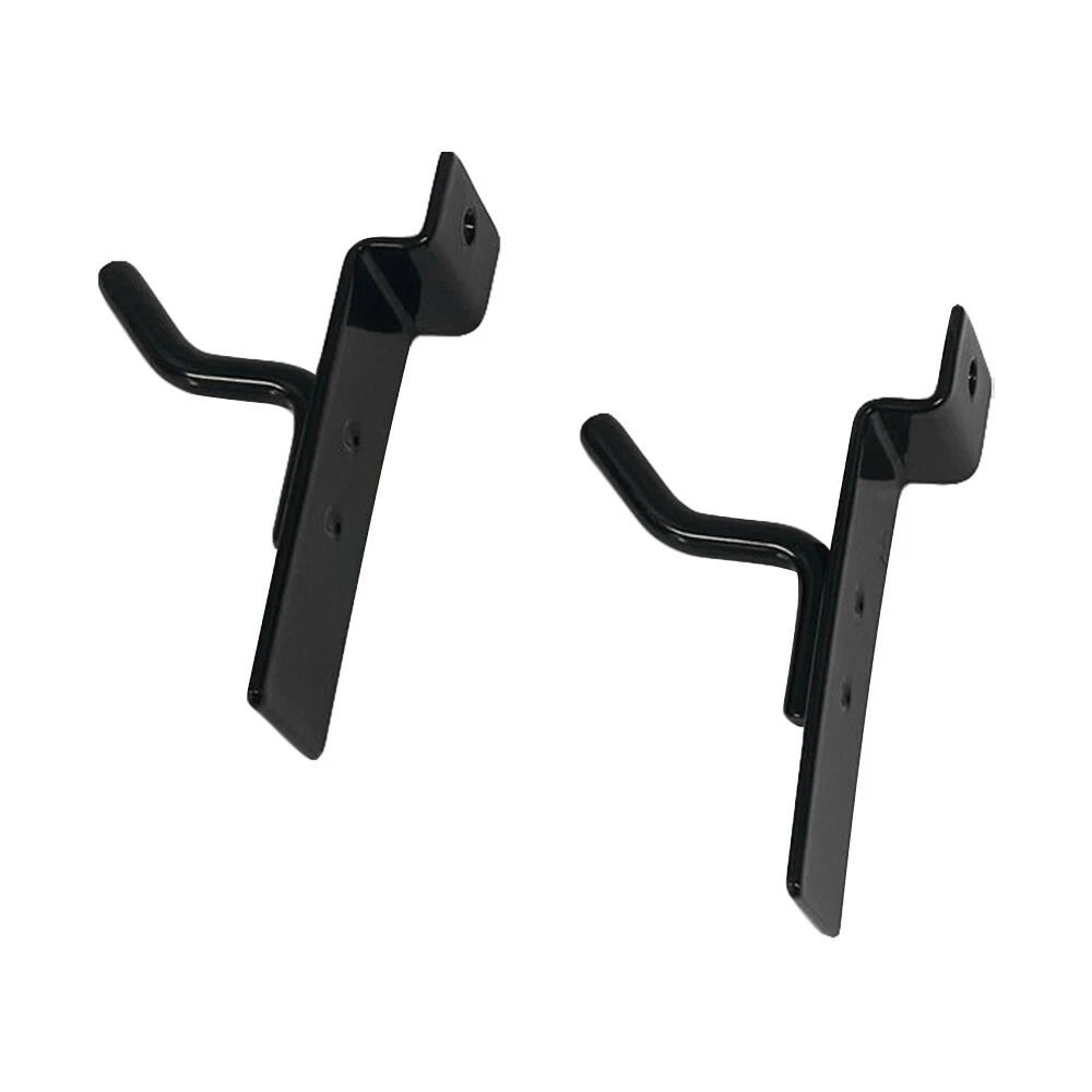 1" Slatwall Hook Panel Display Hooks, 1/4" Thickness Metal, Black -