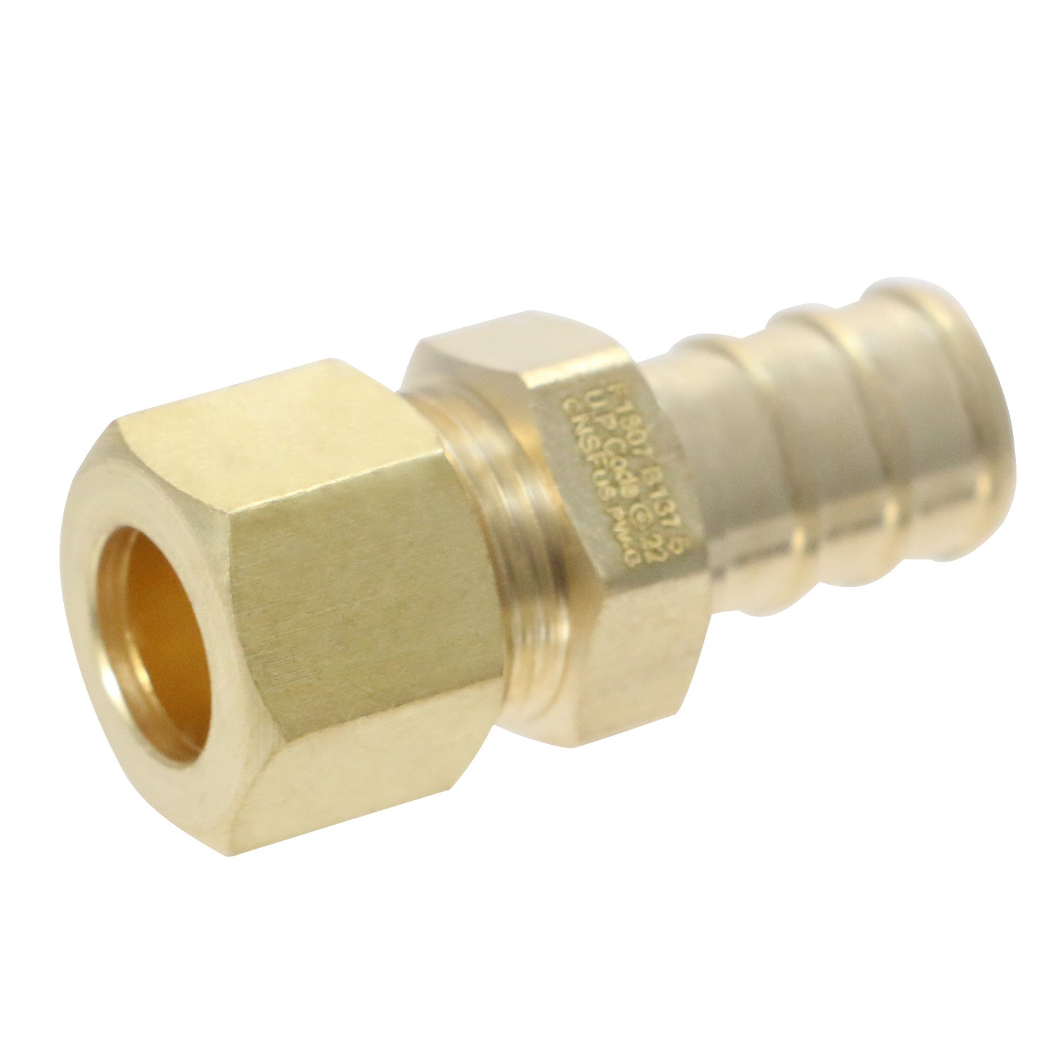 25 Pack XFITTING 1/2" Pex B X 3/8" OD Comp. Straight Ad