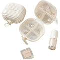 7 Compartment Portable Pill Case Sealed Lid Moisture Resistant For