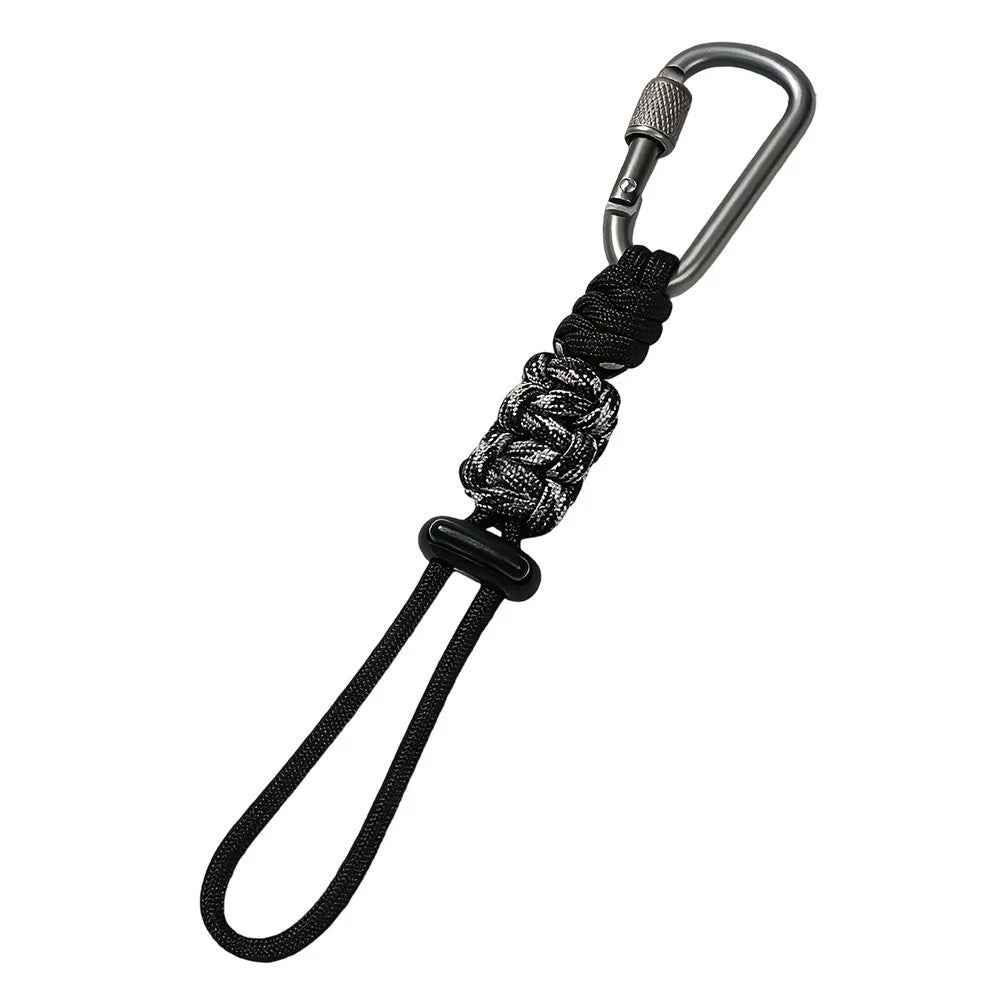 Aluminum Alloy Water Bottle Buckle With 4mm Rope For Kettle Keychain