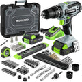 20V Max Cordless Drill Driver Set Impact Drill Tool Kit W/ Accessories