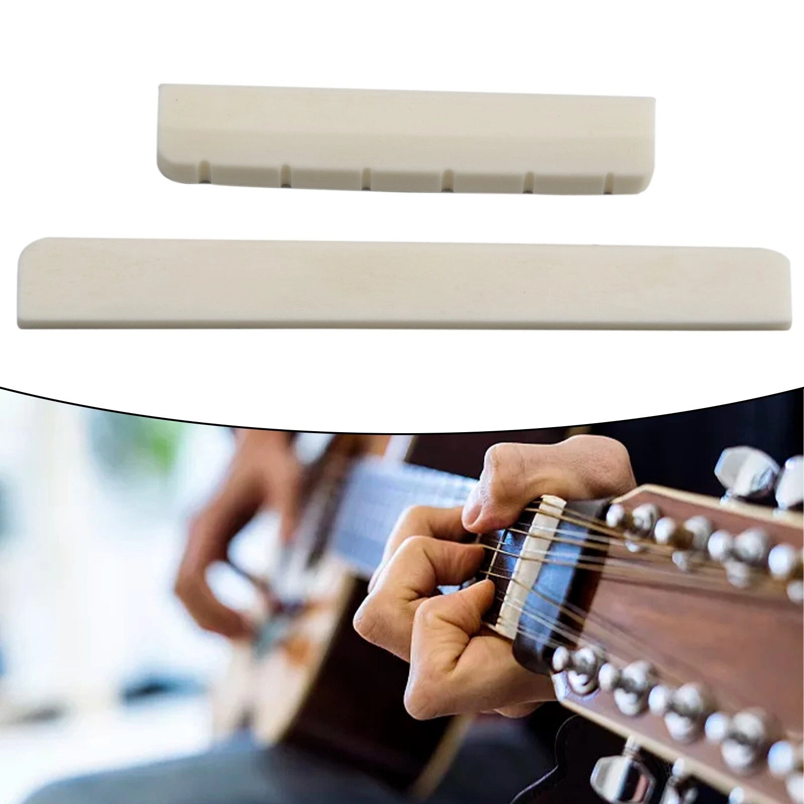 6string Bone Classical Guitar For Bridge Saddle And Nut Replacement
