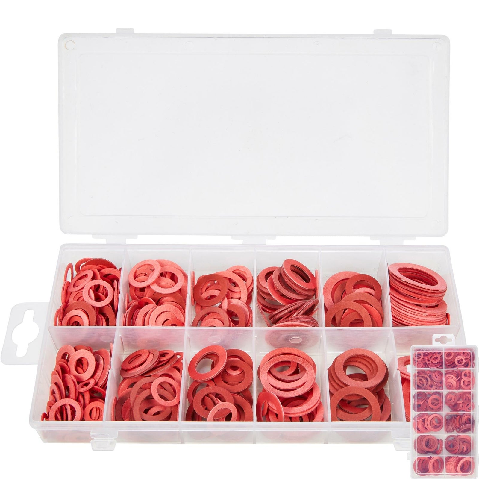 Bluespot 600pc Assorted Red Fibre Sealing Seals Washer Set Plumbers by BlueSpot