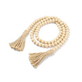 14/16mm Wooden Beans Garland Diy Crafts Wood Jute Rope Bead Garland