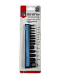 SUREBILT Impact Hex Bit Set, 14pc Metric, Blue