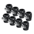 For 3/8" Fuel Gas Oil Hose 6an Flexible Rubber Hose Clamps Finisher
