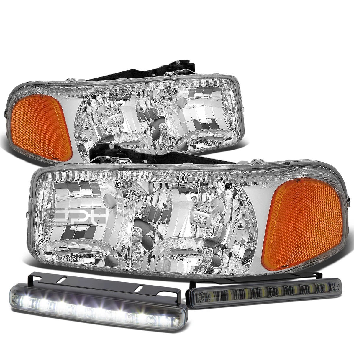 Chrome Housing Head+amber Corner+smoke Led Fog | Built Supply Co